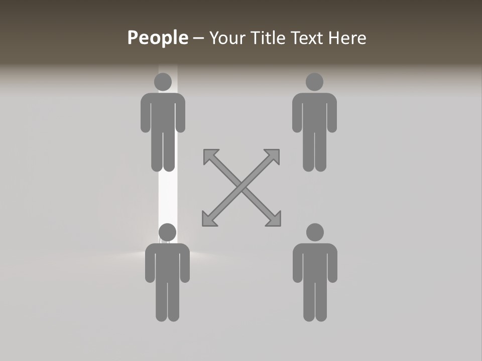 Gate Slit Heaven PowerPoint Template