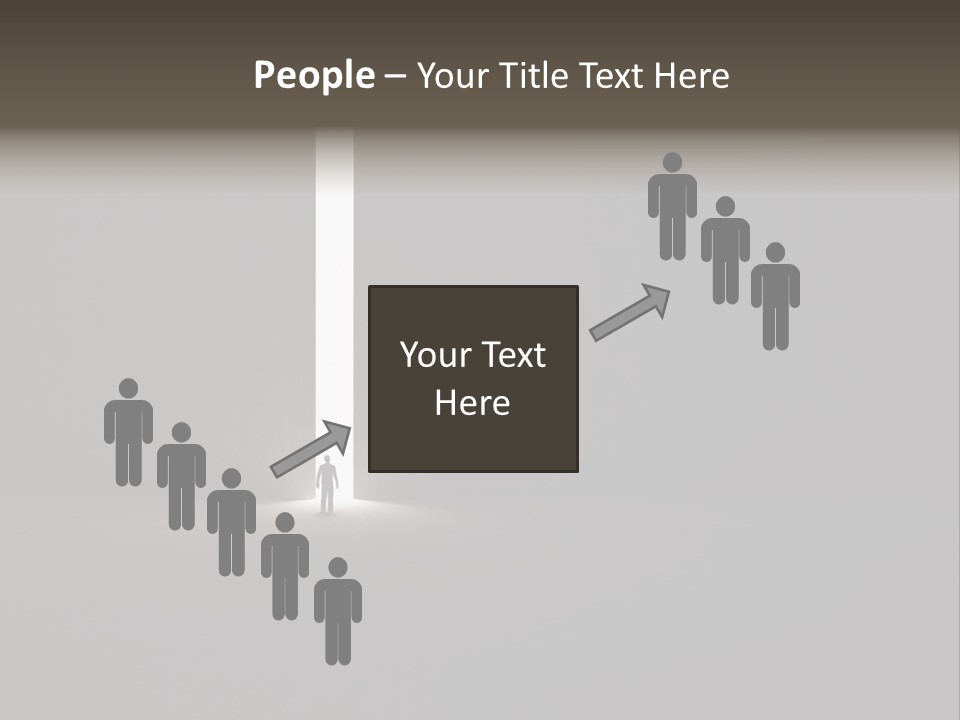 Gate Slit Heaven PowerPoint Template