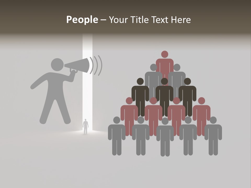 Gate Slit Heaven PowerPoint Template