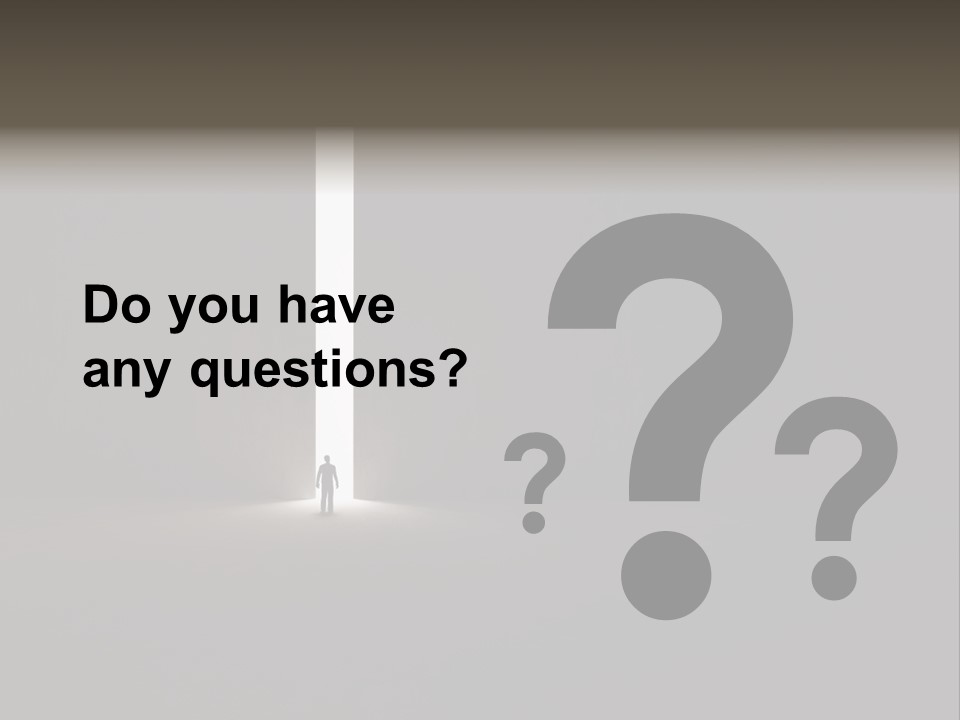 Gate Slit Heaven PowerPoint Template