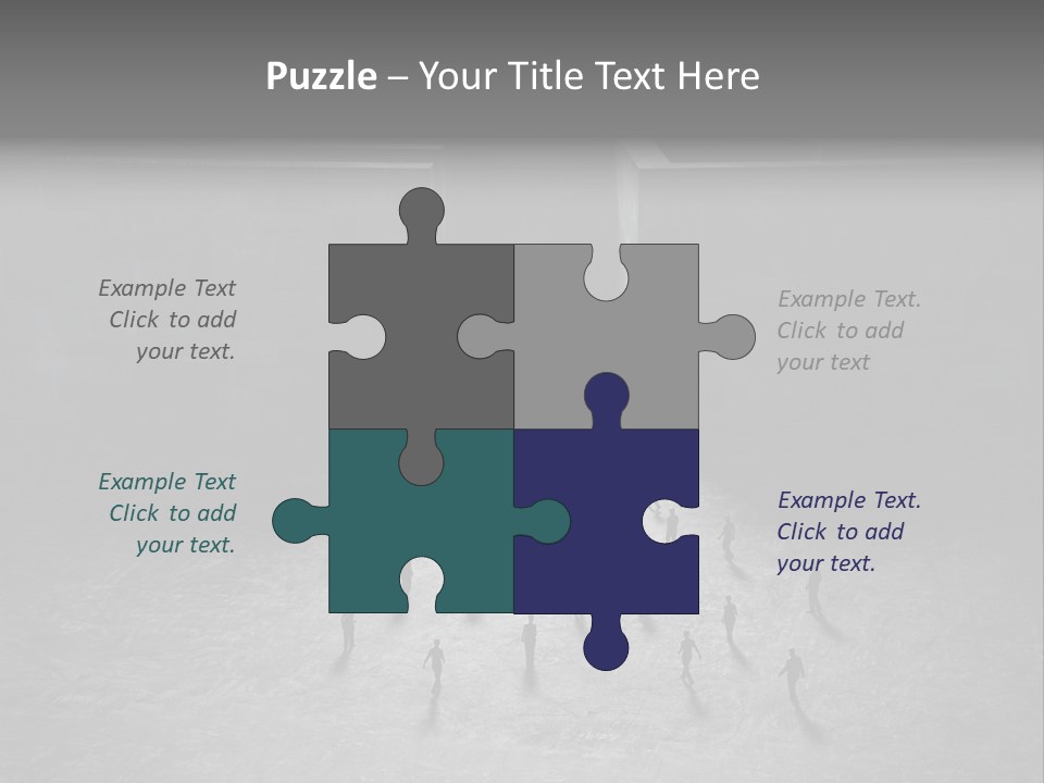 Symbol Life Dark PowerPoint Template