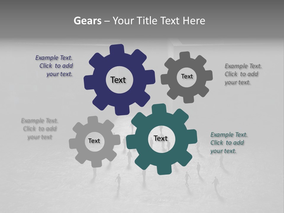 Symbol Life Dark PowerPoint Template