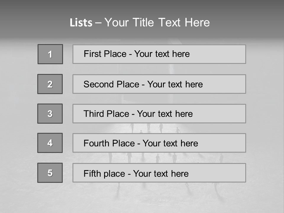 Symbol Life Dark PowerPoint Template