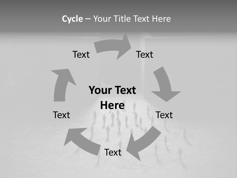 Symbol Life Dark PowerPoint Template
