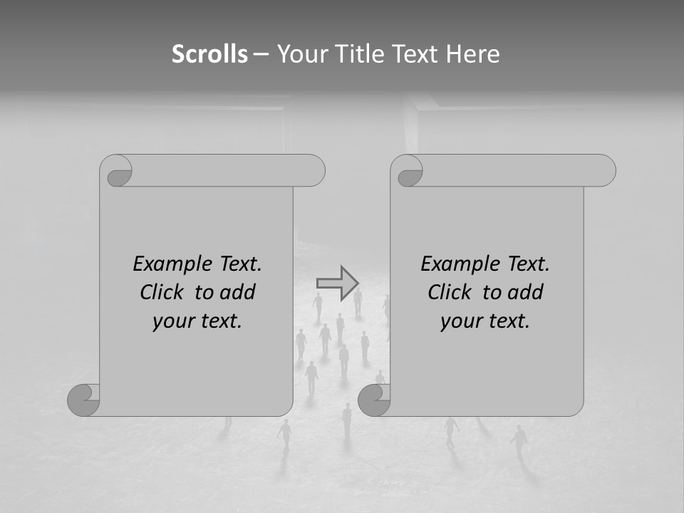 Symbol Life Dark PowerPoint Template