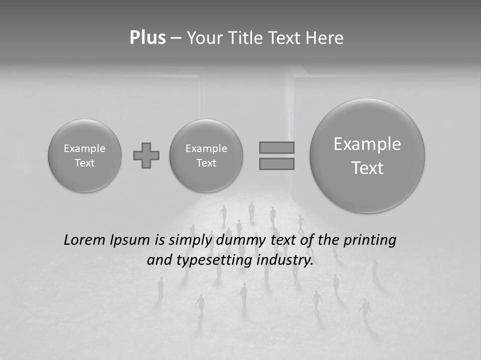 Symbol Life Dark PowerPoint Template