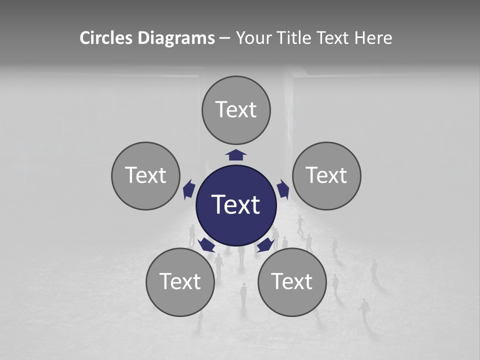 Symbol Life Dark PowerPoint Template