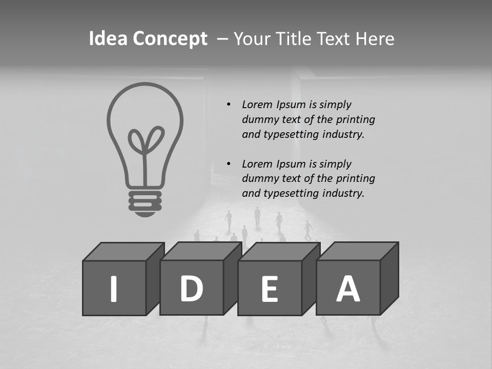 Symbol Life Dark PowerPoint Template