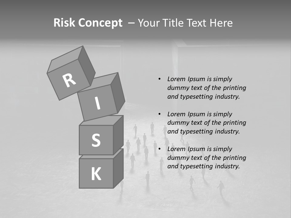 Symbol Life Dark PowerPoint Template