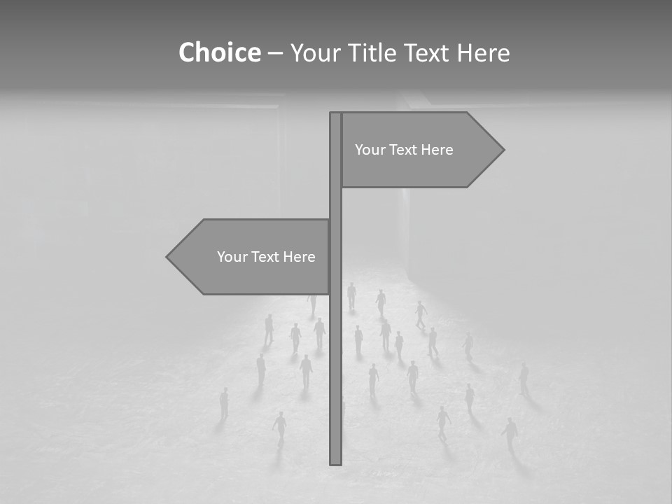 Symbol Life Dark PowerPoint Template