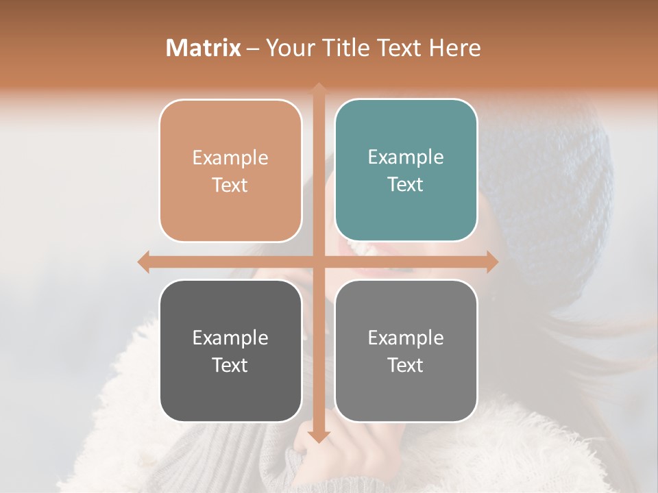 Relaxing Snow Teen PowerPoint Template