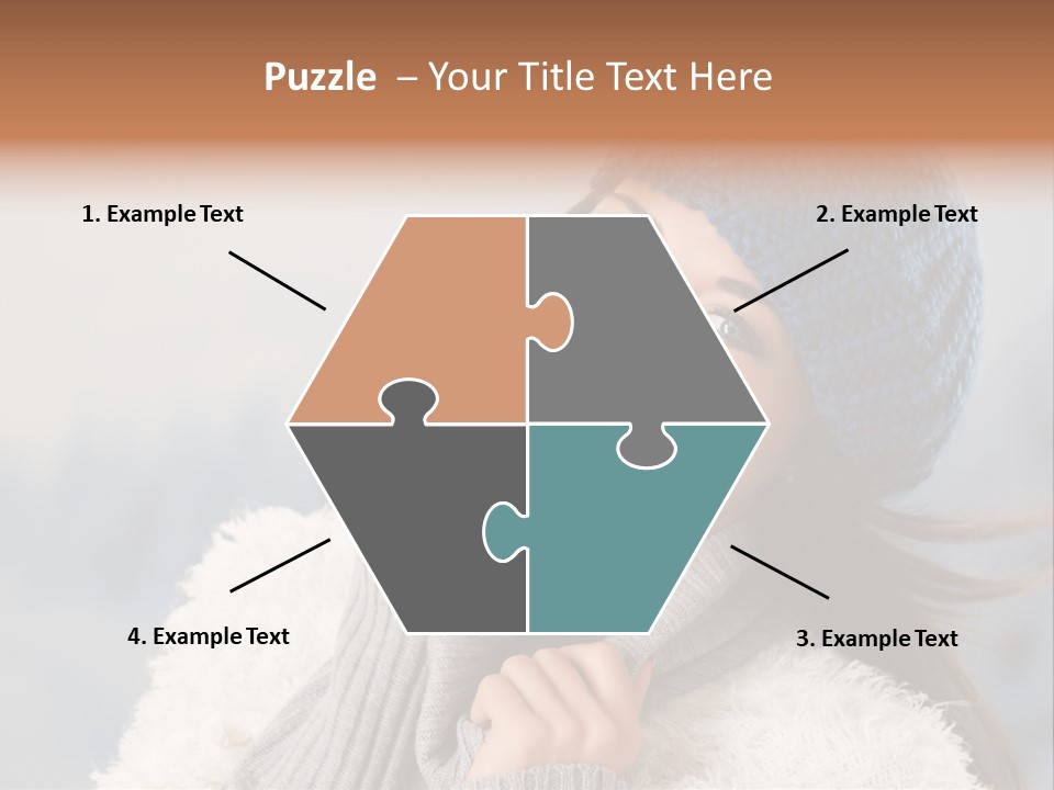 Relaxing Snow Teen PowerPoint Template