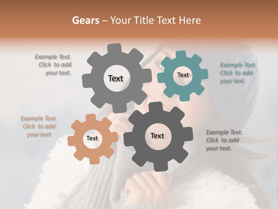 Relaxing Snow Teen PowerPoint Template