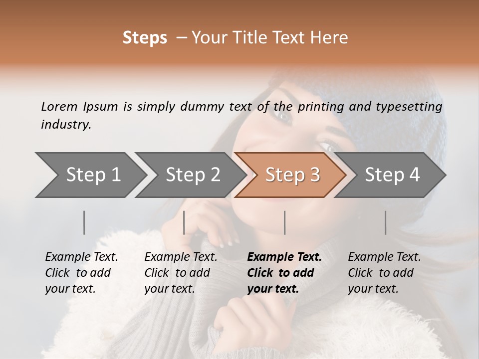 Relaxing Snow Teen PowerPoint Template