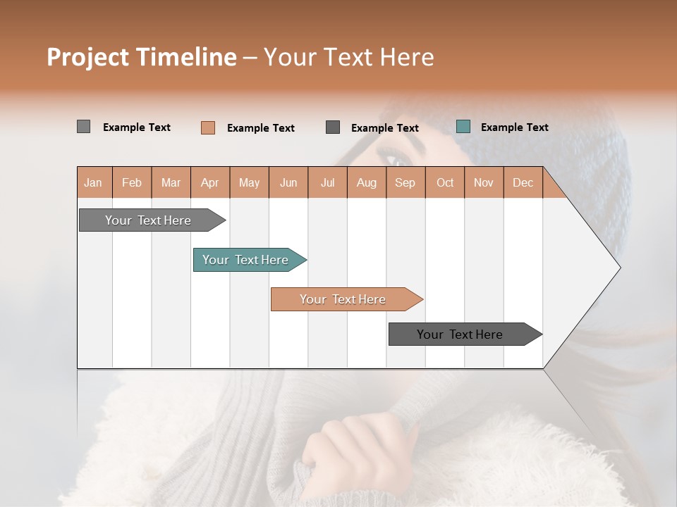 Relaxing Snow Teen PowerPoint Template