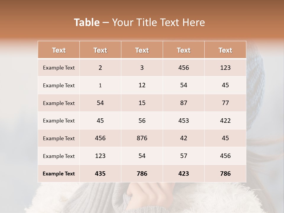 Relaxing Snow Teen PowerPoint Template