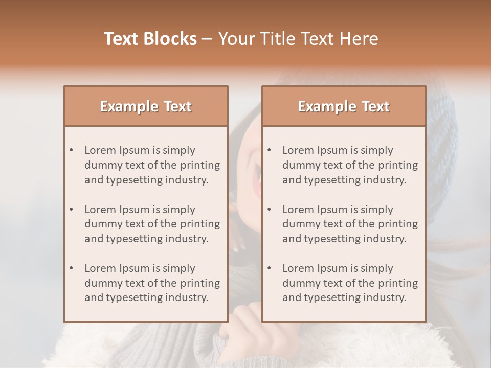 Relaxing Snow Teen PowerPoint Template