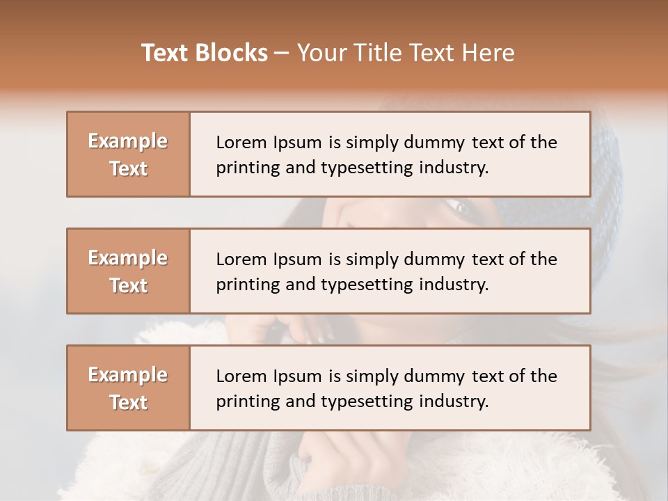 Relaxing Snow Teen PowerPoint Template
