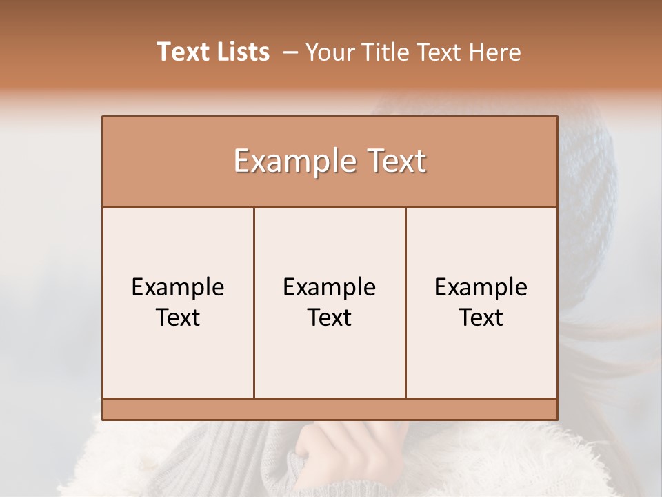 Relaxing Snow Teen PowerPoint Template