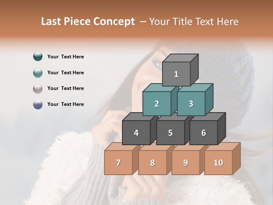 Relaxing Snow Teen PowerPoint Template