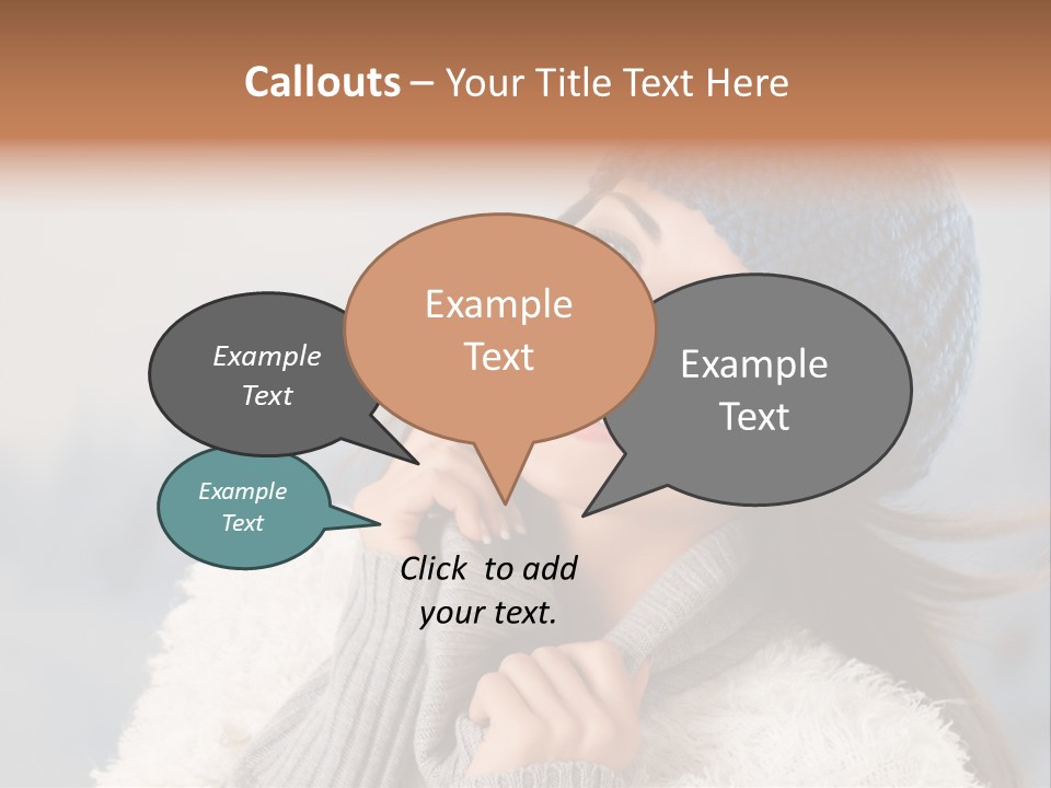 Relaxing Snow Teen PowerPoint Template