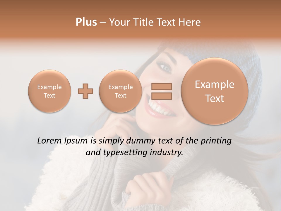 Relaxing Snow Teen PowerPoint Template