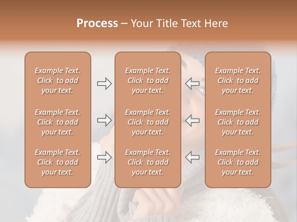 Relaxing Snow Teen PowerPoint Template