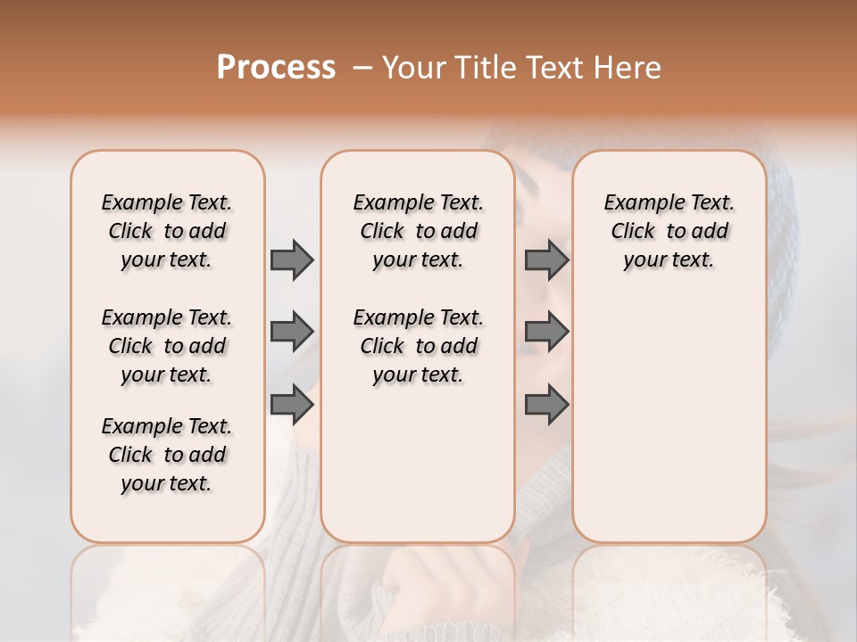 Relaxing Snow Teen PowerPoint Template