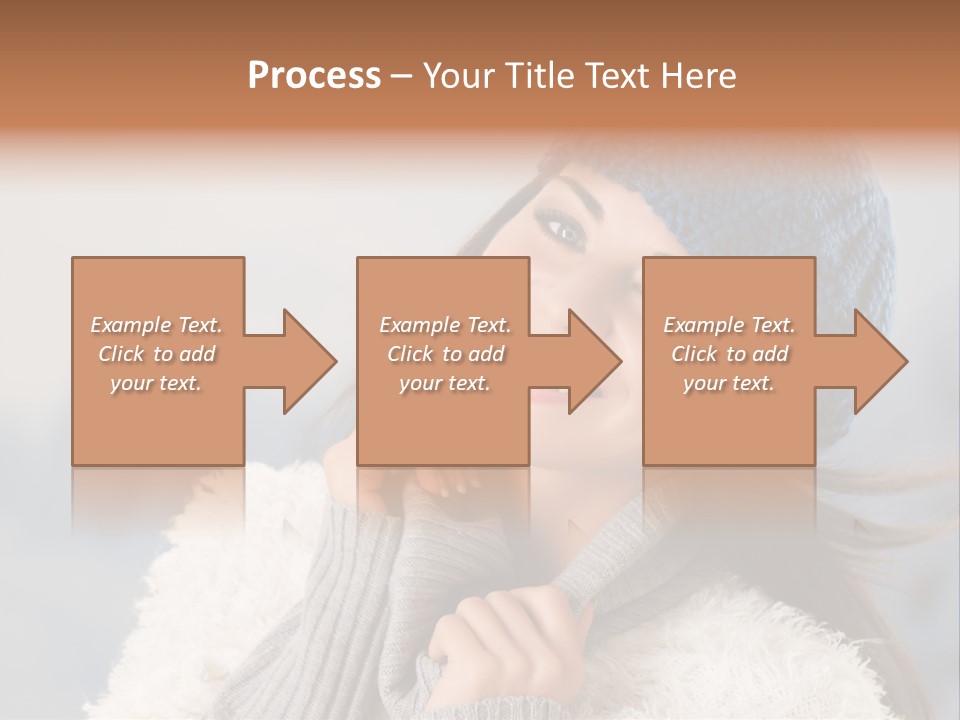 Relaxing Snow Teen PowerPoint Template