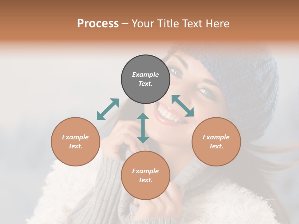 Relaxing Snow Teen PowerPoint Template