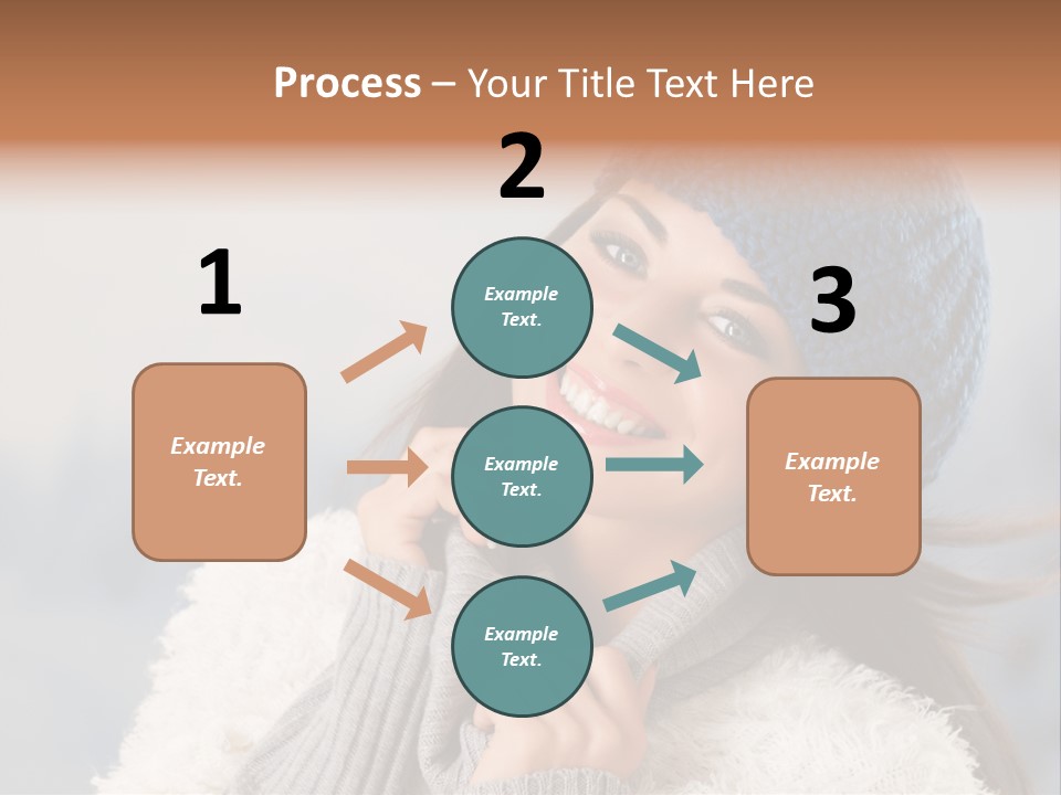 Relaxing Snow Teen PowerPoint Template