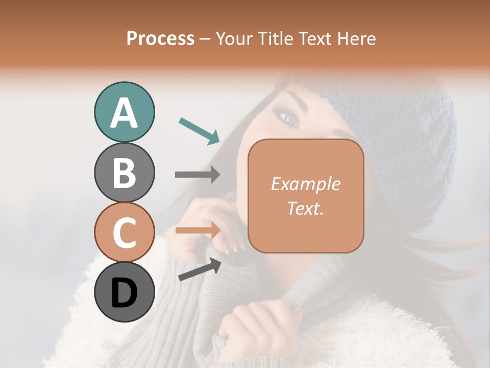 Relaxing Snow Teen PowerPoint Template