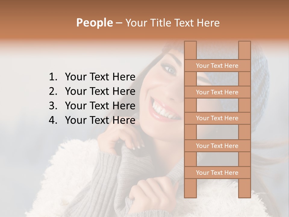 Relaxing Snow Teen PowerPoint Template