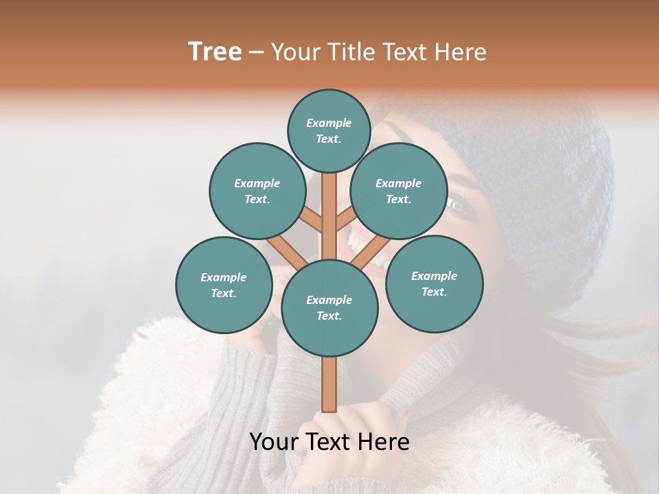 Relaxing Snow Teen PowerPoint Template