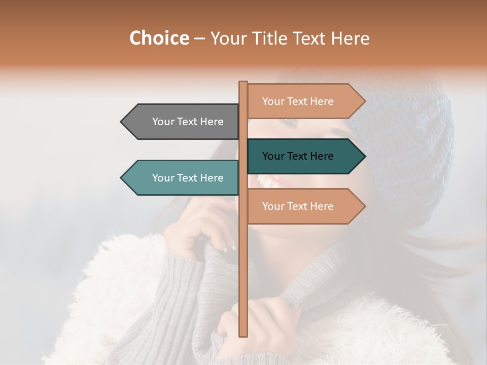 Relaxing Snow Teen PowerPoint Template