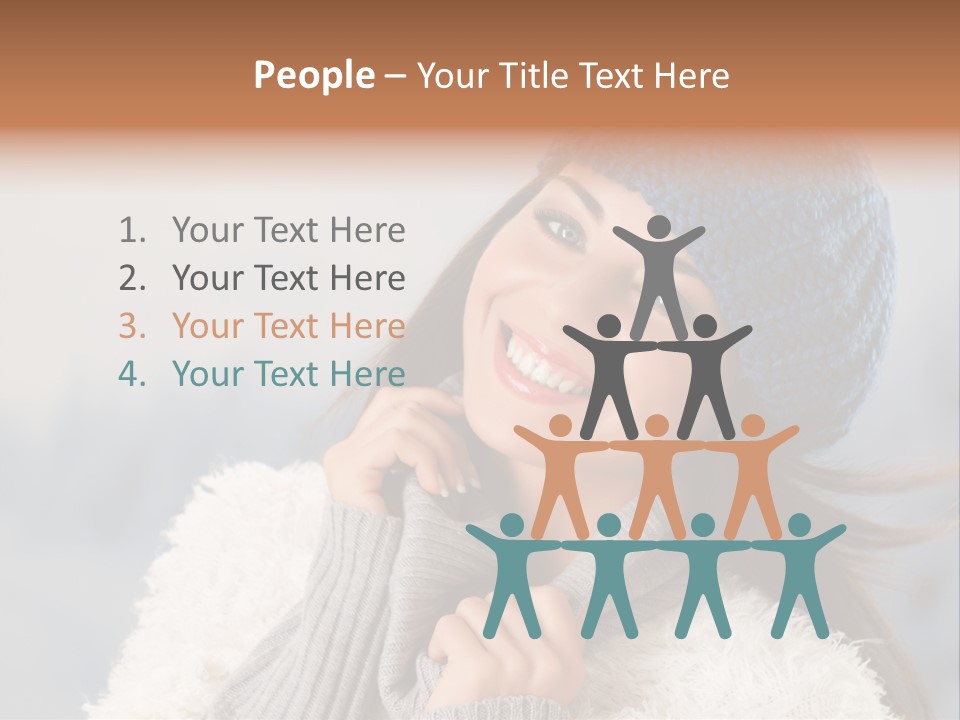 Relaxing Snow Teen PowerPoint Template