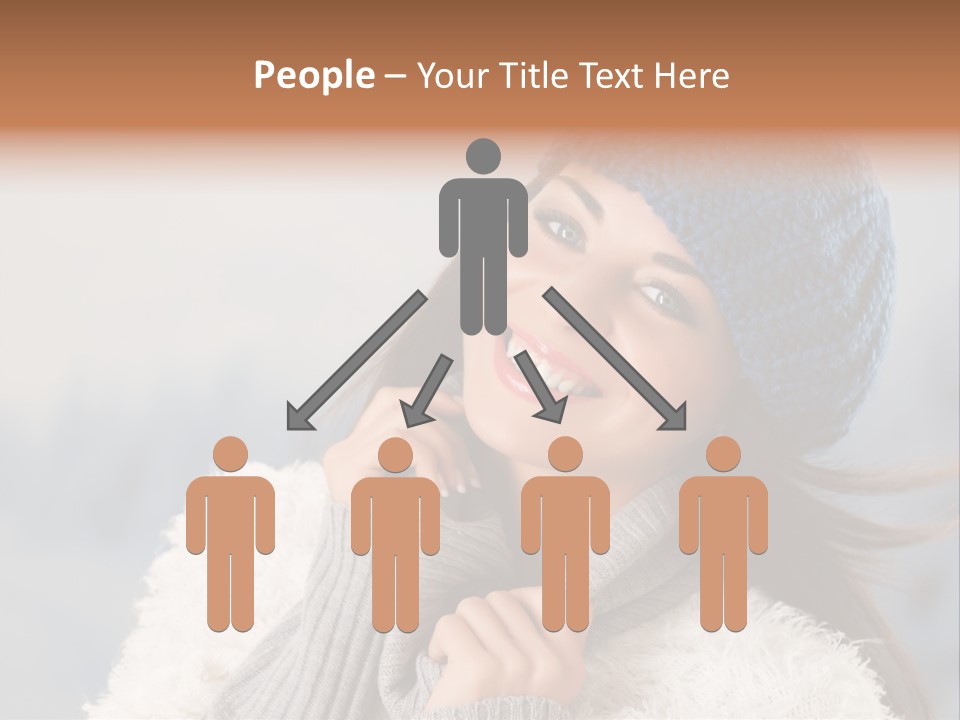 Relaxing Snow Teen PowerPoint Template