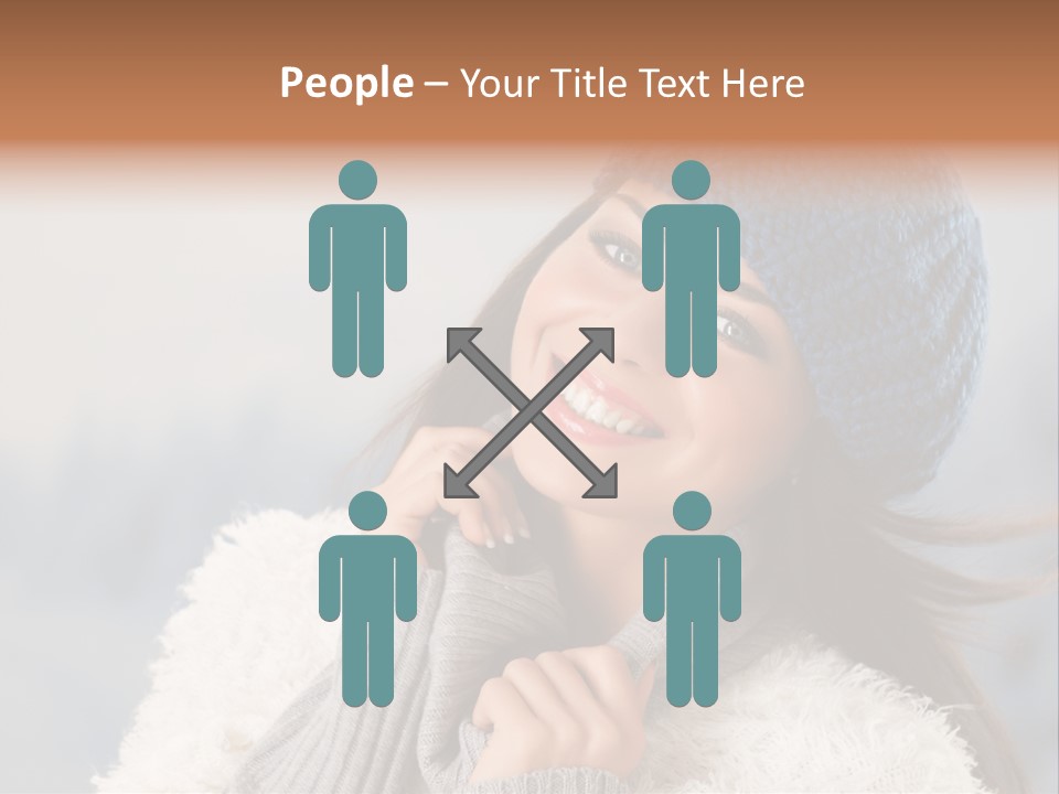 Relaxing Snow Teen PowerPoint Template
