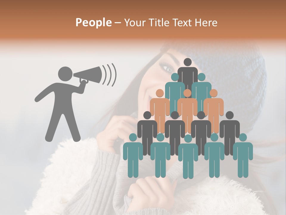 Relaxing Snow Teen PowerPoint Template