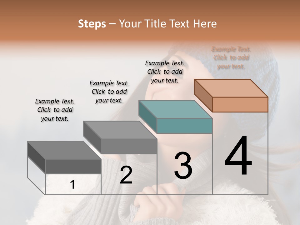 Relaxing Snow Teen PowerPoint Template