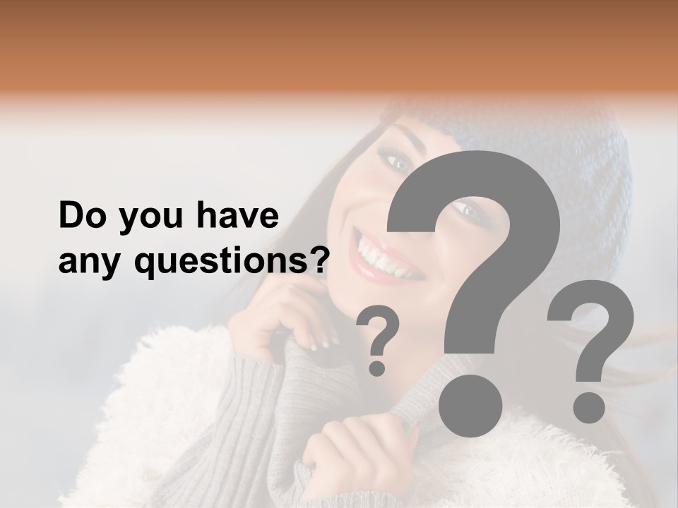 Relaxing Snow Teen PowerPoint Template