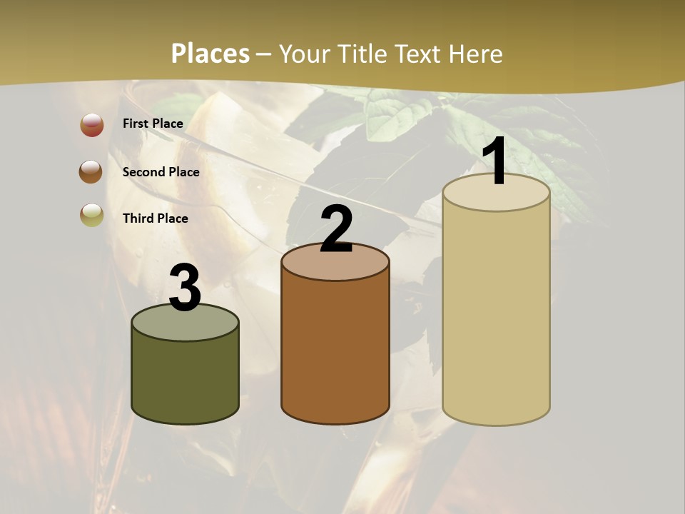 Spearmint Liquor Refreshment PowerPoint Template