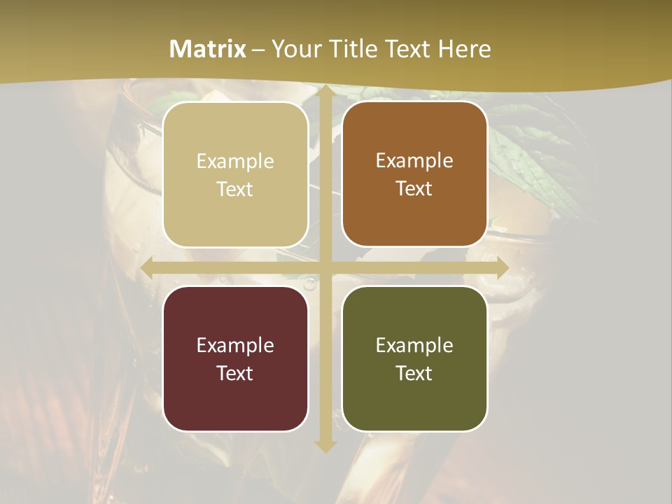 Spearmint Liquor Refreshment PowerPoint Template