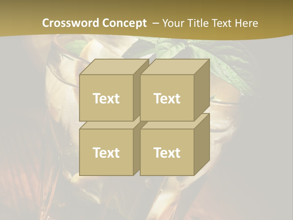 Spearmint Liquor Refreshment PowerPoint Template