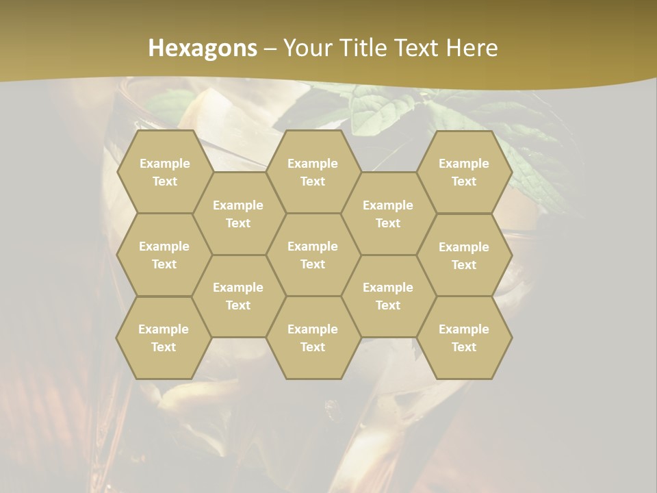 Spearmint Liquor Refreshment PowerPoint Template