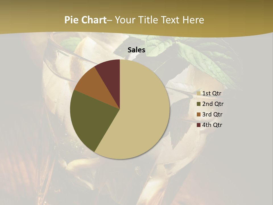 Spearmint Liquor Refreshment PowerPoint Template