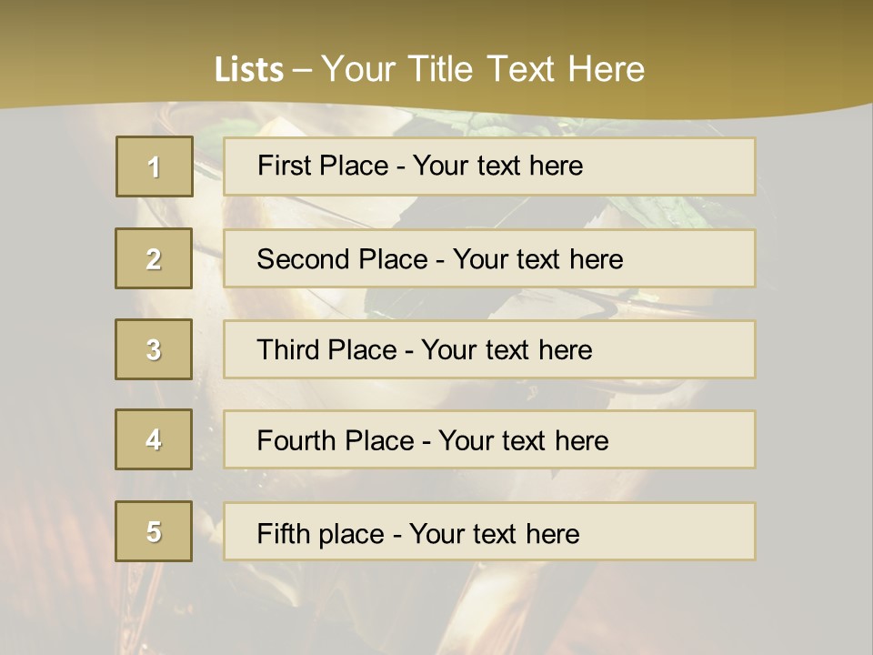 Spearmint Liquor Refreshment PowerPoint Template