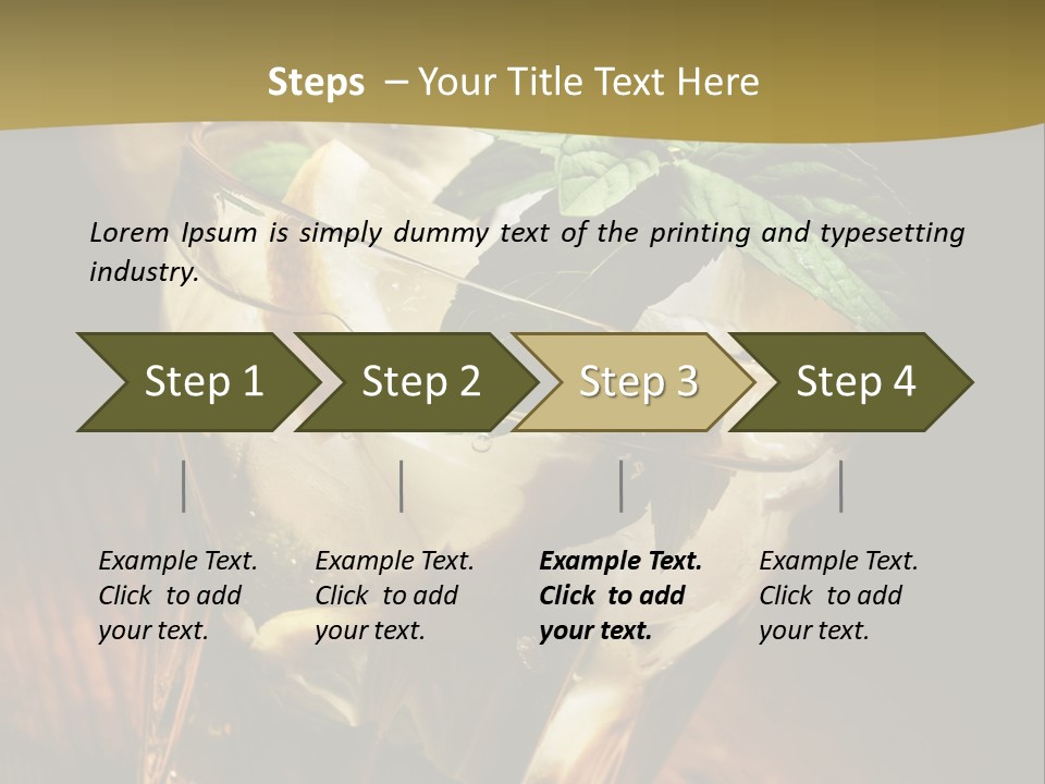 Spearmint Liquor Refreshment PowerPoint Template