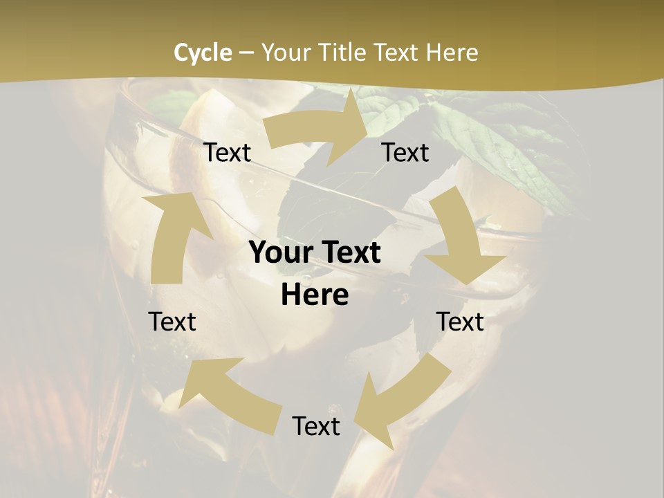 Spearmint Liquor Refreshment PowerPoint Template