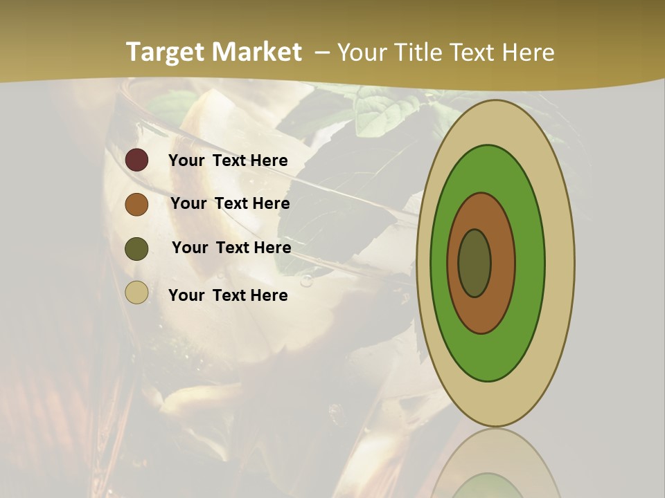 Spearmint Liquor Refreshment PowerPoint Template